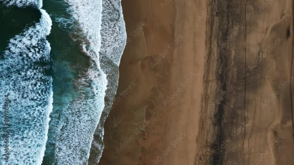 Stunning aerial view of the coast and desert of Fuerteventura Stunning aerial view of the coast and desert of Fuerteventura