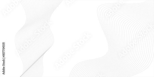 Vector abstract white digital blend wave lines technology background. Modern minimal gradient white flowing wave lines and glowing moving lines. Futuristic technology and sound wave lines background.
