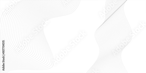 Vector abstract white digital blend wave lines technology background. Modern minimal gradient white flowing wave lines and glowing moving lines. Futuristic technology and sound wave lines background.