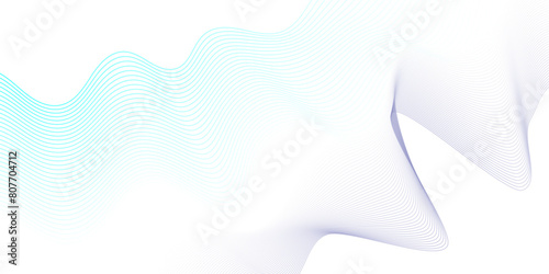 Vector abstract white digital blend wave lines and technology background. Modern white flowing wave lines and glowing moving lines. Futuristic technology and sound wave lines background.