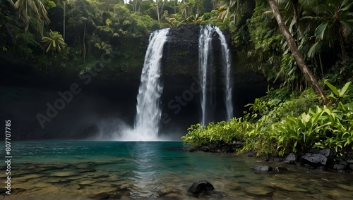 Mesmerizing shot of Afu Aau waterfall in Samoa