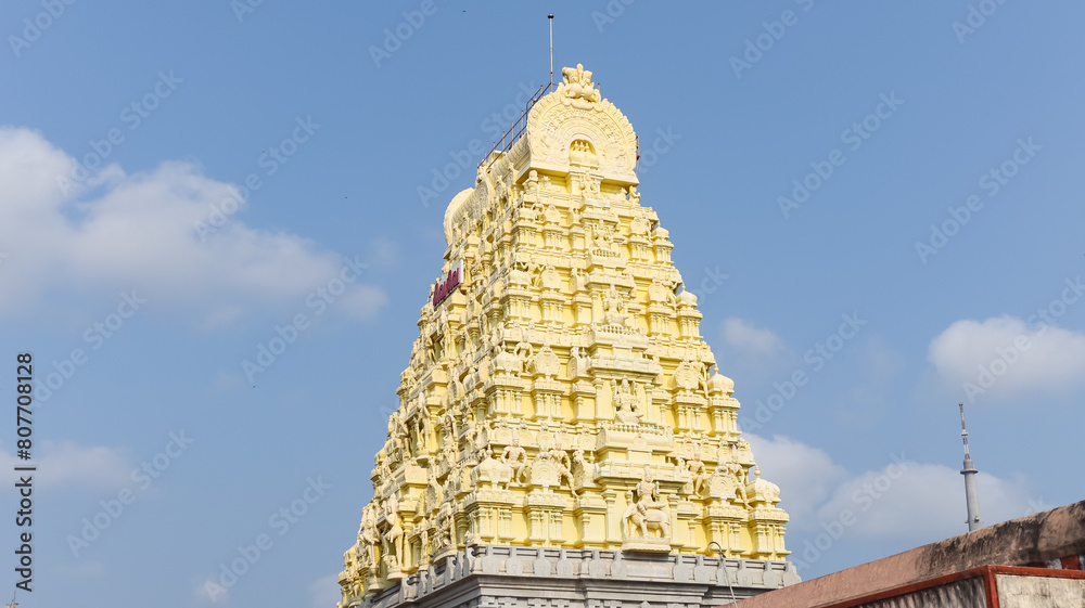 the Beautiful View of Gopuram of Rameshwaram Temple, Jyotirlinga, one ...