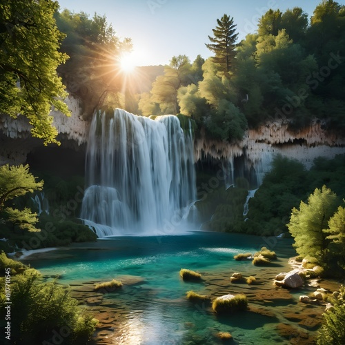 Enchanting Falls  Immersed in Nature s Splendor