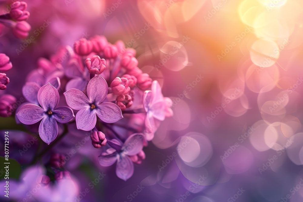 Vibrant Pink Hydrangea Flowers with Soft Bokeh Background

