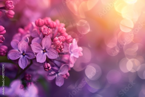 Vibrant Pink Hydrangea Flowers with Soft Bokeh Background 