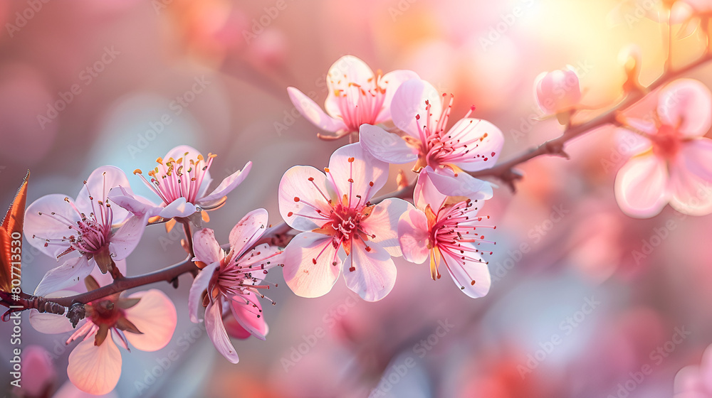 Cherry Blossom Wallpaper Images .Generative AI