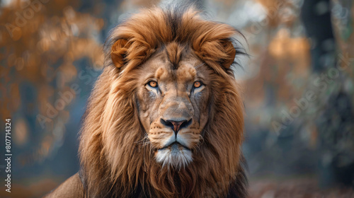 Beautiful Majestic Pastel Earthy Lion Man © Tariq
