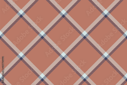 Tartan plaid background, diagonal check seamless pattern. Vector fabric texture for textile print, wrapping paper, gift card, wallpaper.