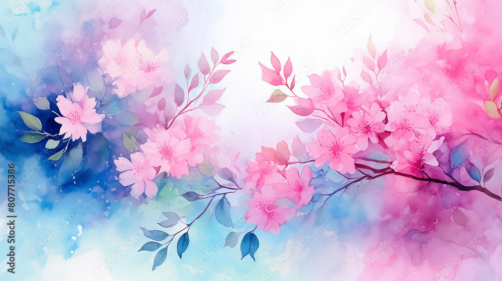 ピンク色の花のイラスト ピンク色の花のイラスト