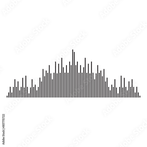 good music sound wave logo illustration