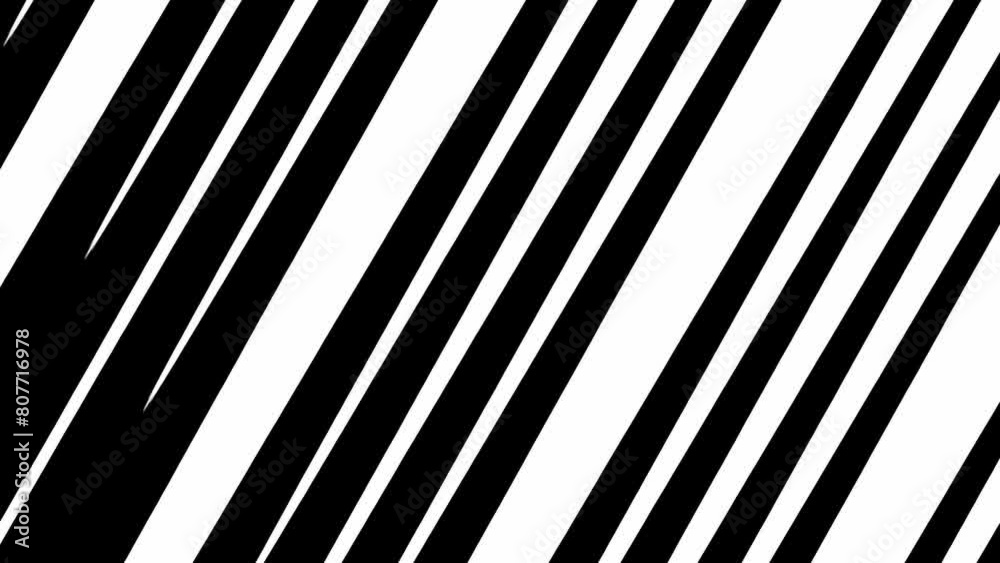 Abstract background with black and white stripes.Seamless loop video.Striped wallpaper. Abstract background with black and white stripes.Seamless loop video.Striped wallpaper.