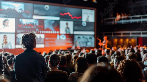 Wallpaper Mural A business conference with many people in the audience Torontodigital.ca
