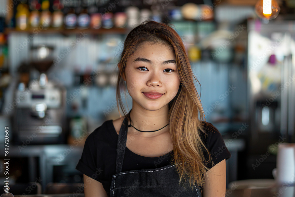 High skilled barman barista person making shaking cocktails coffee drinks in bar Generative AI picture