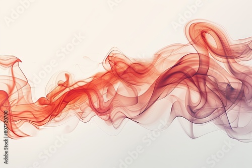 red smoke plume rising elegantly  background