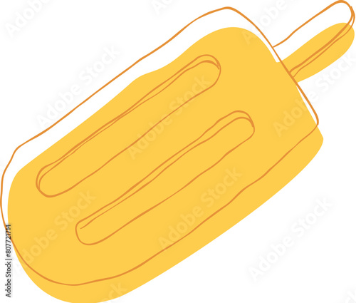Popsicle in Yellow for summer