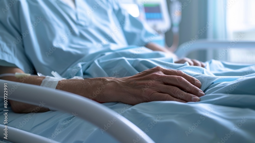 A Patient Resting in Hospital Bed