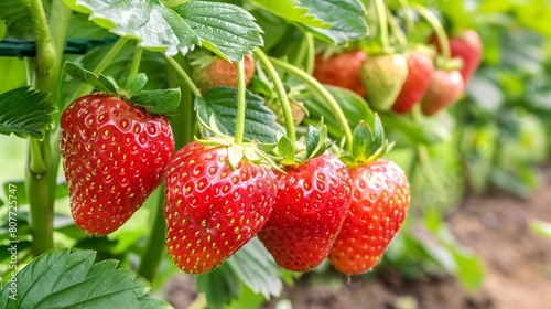 wild strawberry on a bush