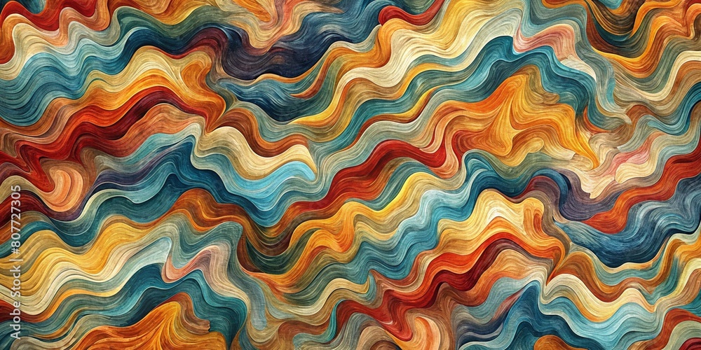 Wavy oil paint textures as abstract patchwork background or striped textured wallpaper, art print, pattern, etc. High quality details Wavy oil paint textures as abstract patchwork background or striped textured wallpaper, art print, pattern, etc. High quality details