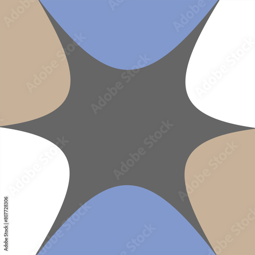 Abstract illustration background curves for children cute color