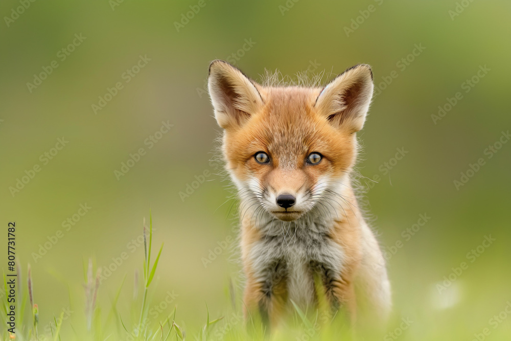 A red fox in its natural habitat A red fox in its natural habitat