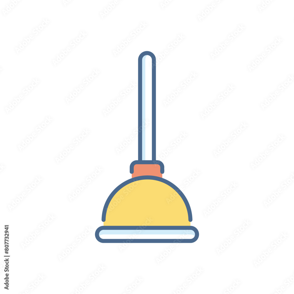 Plunger vector icon Plunger vector icon