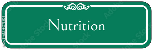 Nutrition sign 