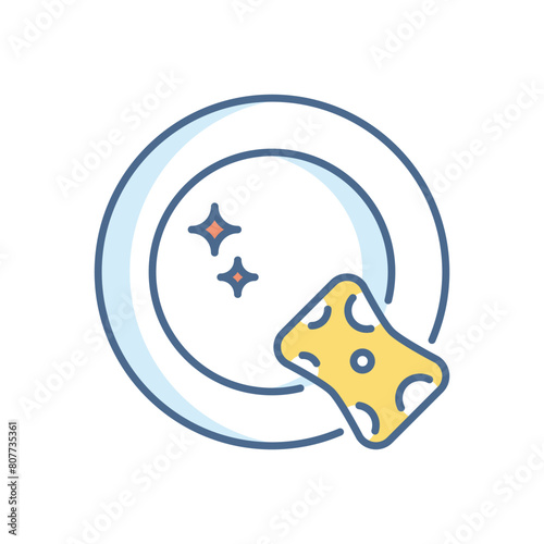 dish washing vector icon