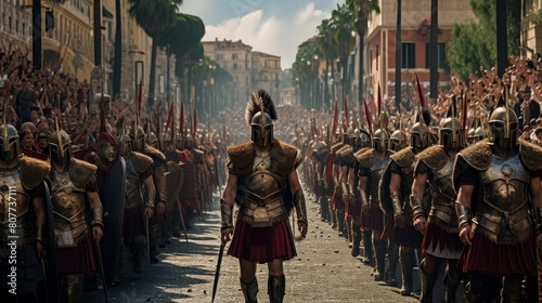 Elaborate parade honors gladiator's triumph photo