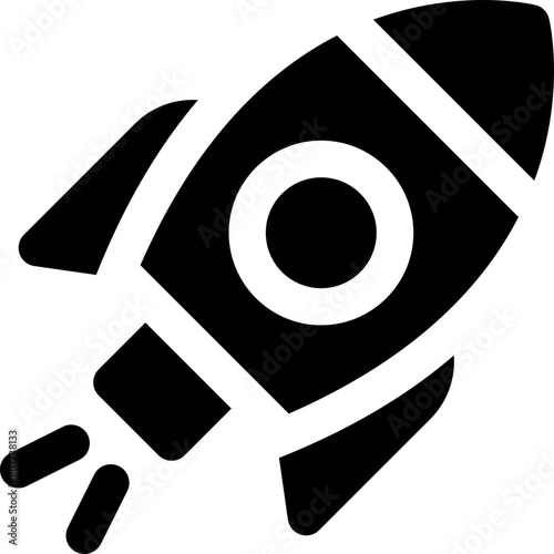 spaceship icon. vector glyph icon for your website, mobile, presentation, and logo design.