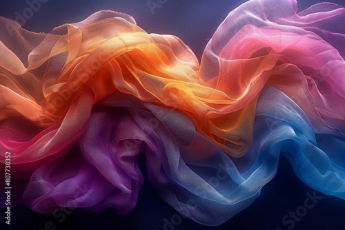 abstract background in colors and patterns for Neurodiversity Pride Day photo