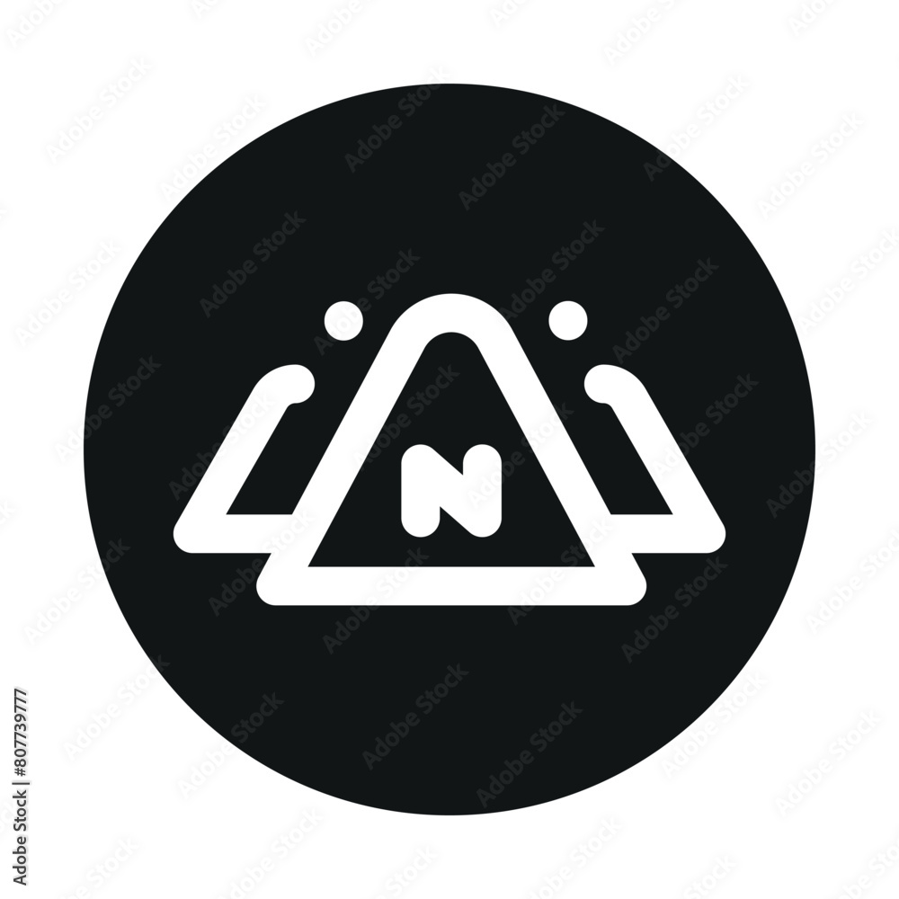 Sodium line black icon. Nutrition facts. Sodium line black icon. Nutrition facts.