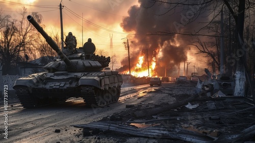 Ukraines struggle against russia. image reflecting ongoing conflict for news outlets