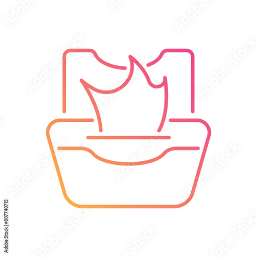 Wet Wipes vector icon