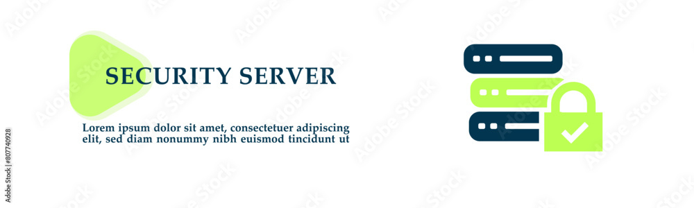 Security server icon for background presentation, infographics, promotion or web banner graphics. Security server icon for background presentation, infographics, promotion or web banner graphics.