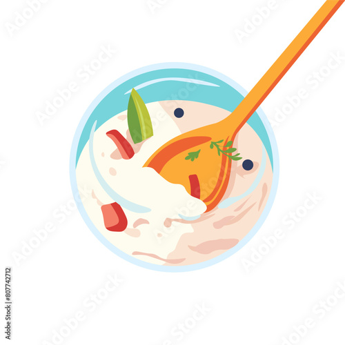 Modern Food Plating Leaves Design