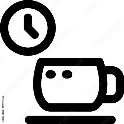 coffee break icon. vector line icon for your website, mobile, presentation, and logo design.