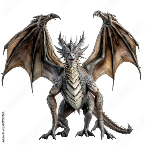 fantasy dragon isolated on transparent background