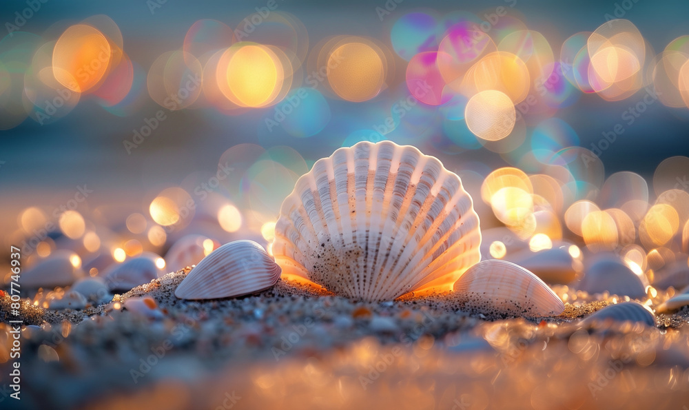 浜辺の貝殻
