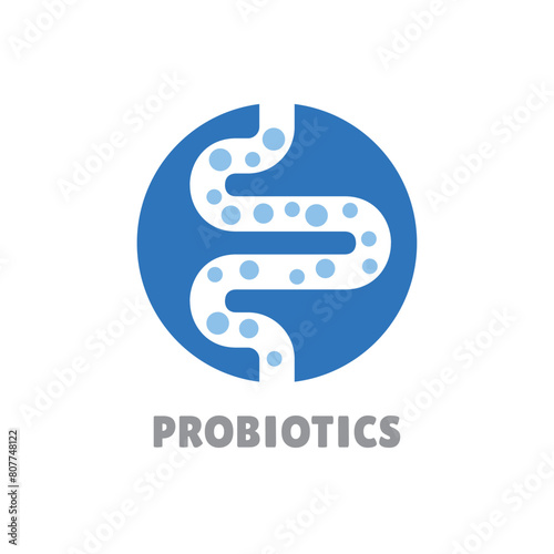 Probiotics Logo on White Background. Vector