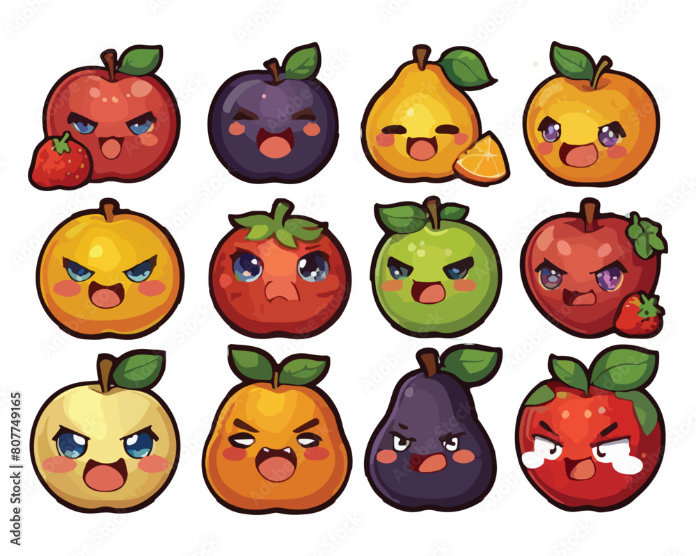 Fruits vector illustration design Fruits vector illustration design