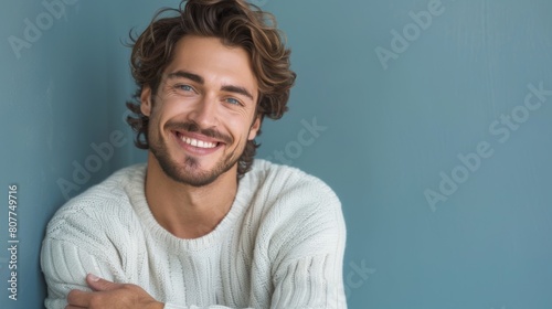 Charming Man with Captivating Smile photo