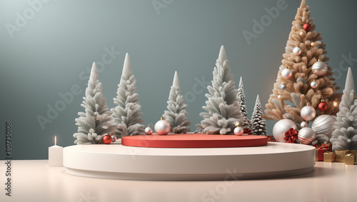 chriistmas gift, decoration and display background photo