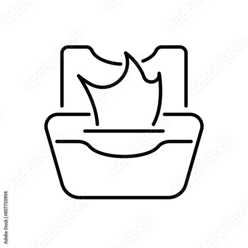 Wet Wipes vector icon