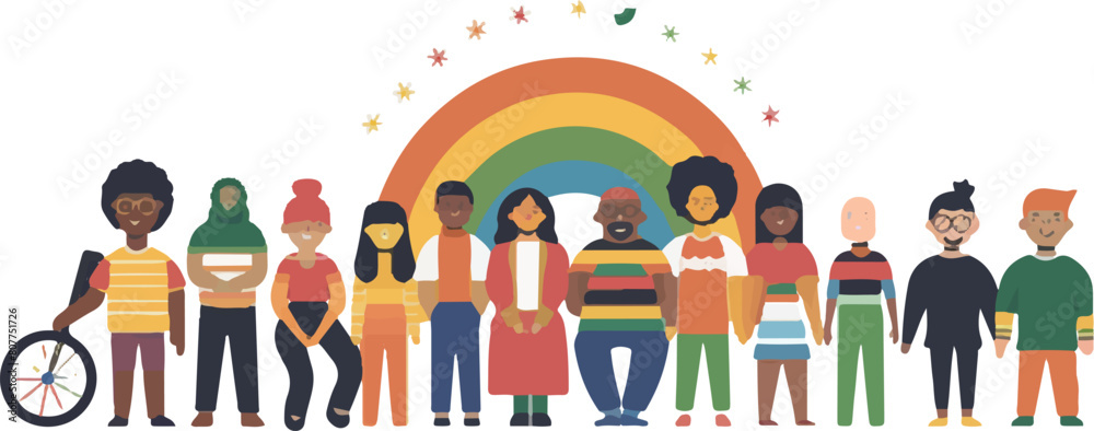 Diverse Community Representation Illustration Diverse Community Representation Illustration