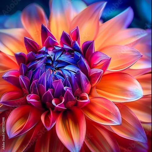 macro close-up photography of vibrant color flower as a creative abstract background