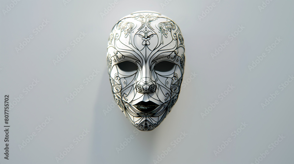 Mask hanging on wall