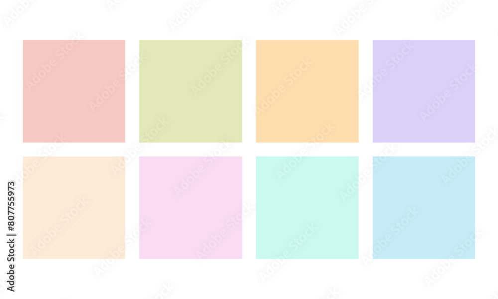 note paper, office paper in delicate pastel colors