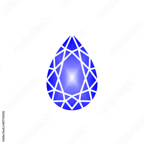 Bluesapphire Pearshape