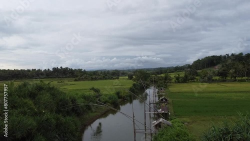 Ricefield and Beach Video With Drone
