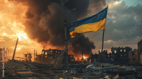 Ukraine-russia conflict illustration. tensions in eastern europe for stock photo sale photo
